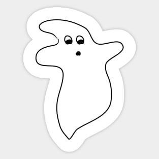 Good ghost. Halloween. Horror. Magic themes. Esoterics. Unknown world. Sticker